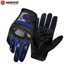 SCOYCO 2020 Racing Motorcycle Gloves Wearproof Motocross MX Gloves Full Finger Gloves for Moto Off-road Scooter Motorbike Glove 2024 - buy cheap