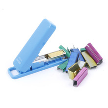MIRUI Mini Stapler Candy Color Staples Set 1 PC Stapler + 800 PCS Colorful Staples Office Stationery Paper Binding Binder Gift 2024 - buy cheap
