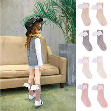 Fashion Angel's Wing Socks Hot Sale Soft Cotton Newborn Infant Baby Kids Socks Knee High Sock Cute Children Girl Sock 0-4Y 2024 - buy cheap