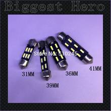 100x Big sales Wholesale Car led festoon 31MM 36MM 39MM 41MM light c5w 6 SMD led 6smd 4014  Auto led bulbs Free shipping 2024 - buy cheap