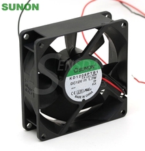 Sunon KD1208PTB1 8 cm silencioso 80mm 8025 DC 12 V 1,7 W 2 hilos inversor axial ventiladores de refrigeración soplador 2024 - compra barato