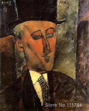 Modern art lady Portrait of Max Jacob by Amedeo Modigliani paintings reproduction High quality Hand painted 2024 - buy cheap