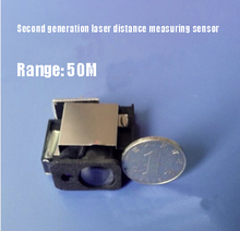 O envio gratuito de segunda geração distância a laser sensor de medição 50 m +-1mm freqüência máxima 20 hz distância módulo de medição 2024 - compre barato