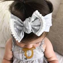 2018 Baby Headband Polka Dots Bow Tie Head bands Children Kids Elastic Hair bands Turban Knot Headwrap Infants Hair Accessories 2024 - buy cheap