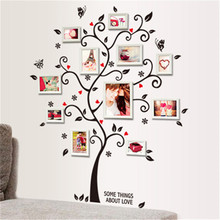 Diy photo frame Tree wall stickers home decor Design living room sofa vintage poster wall art decals home decoration 2024 - купить недорого