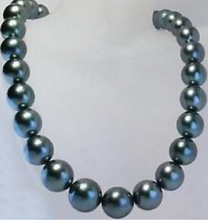 DYY + + + 809 Настоящее натуральное 18 "+ 11-12 мм TAHTIAN черное жемчужное ожерелье 2024 - купить недорого