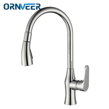 New Pull Out Chrome Kitchen Faucet Sink Mixer Tap Swivel Spout Sink Faucet Swivel Copper Kitchen Faucet 2024 - buy cheap