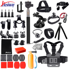 Husiway-conjunto de accesorios para cámara Gopro Hero 6 Black, Kit para Xiaomi yi 4K, Campark, Akaso, Eken, Gitup, 25A 2024 - compra barato