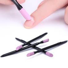 1pcs Black Quartz Scrubs Stone Cuticle Stick Pen Spoon Cut Nail Pusher Manicure Care Tools Cuticle Nail Art Pusher 2024 - buy cheap