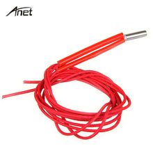 Tubo de aquecimento elétrico de cabeça única, 1m 6*20mm, tubo de aquecimento de aço inoxidável 12v 40w para impressora makerbot, reprap, patch, i3 2024 - compre barato