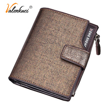 Valenkuci Multi-function Foldable Men Wallets High Quality Leather Money Clip Mens Credit Card Wallet Purse billetera hombre 2024 - buy cheap