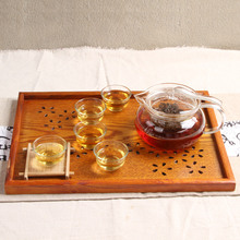 Bandeja de té de madera sólida de estilo japonés, placa rectangular de sakura hueca para el hogar/Hotel, bandeja de almacenamiento, Envío Gratis 2024 - compra barato