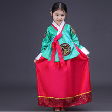 Hanbok-fantasia nacionais coreana infantil, para meninas, vestido tradicional coreano, roupa de desempenho, hanbok ta426 2024 - compre barato