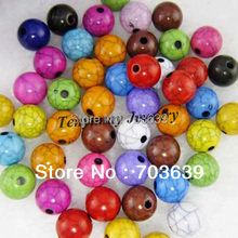 Venta al por mayor 300 piezas 8mm acrílico Crackle perlas envío gratis acrílico DIY 2024 - compra barato