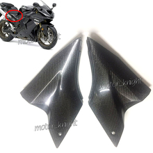 Fibra de carbono sob o lado do tanque cobre painéis carenagem para kawasaki ZX-10R zx10r 2006 2007 2024 - compre barato