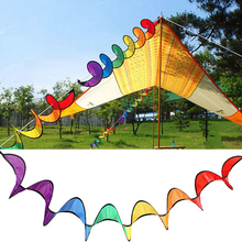 Новая цветная Складная кемпинговая палатка, радужная Спиральная Ветряная мельница, Спиннер для домашнего сада, украшения, Классические игрушки 2024 - купить недорого