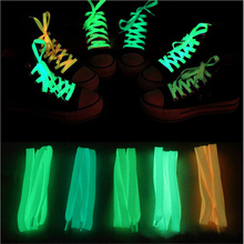 Модные светящиеся спортивные шнурки SAILEROAD, 1 пара, 120 см, светящиеся шнурки, светящиеся в темноте, крутые игрушки, подарок для детей 2024 - купить недорого