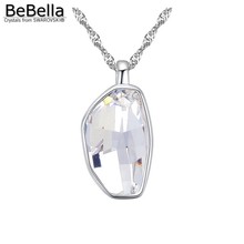 BeBella-collar con colgante de cristal con forma geométrica, hecho con cristales austriacos de Swarovski, para mujeres 2024 - compra barato
