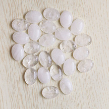 Natural white quartz stone oval CAB CABOCHON teardrop beads for jewelry accessories 15x20mm wholesale 30pcs/lot  free shipping 2024 - buy cheap