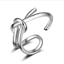 Kofsac anéis de prata esterlina para mulheres, novo anel 925 com linhas de intertensão minimalista de duas camadas, joia para presente de dia dos namorados 2024 - compre barato