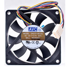 Original DA07015B12U 7cm 70mm fan 12V 0.70A 4 lines pwm computer chassis AMD CPU cooling fan 2024 - buy cheap