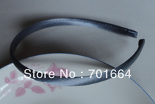 10PCS 10mm Dark Gray Satin Fabric Covered Plain Plastic Hair Headbands For Handmade Hair accessories 2024 - buy cheap