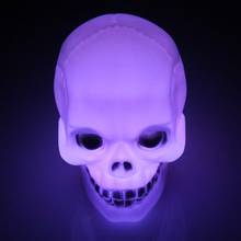 1pcs Halloween Color Changing LED Skull Night Light Lamp Decoration 2024 - buy cheap