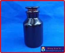 Botella de reactivo de boca ancha, 500ml, ámbar, laboratorio, con tapón de vidrio molido, 2 unids/lote 2024 - compra barato