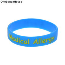 OBH 1PC Medical Allergy Silicone Wristband 5 Colors Children Size 2024 - buy cheap