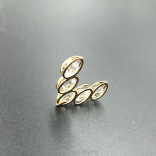 110Pcs 26*22mm " KC Gold Color " Alloy + Glass Crystal Rhinestone Inner Jewellery Pendants Jewelry Charms 2024 - buy cheap