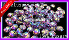 Fashion For Goddess Round Purple AB Color 10mm Accessories Gem Stones Strass Diamante Rhinestones Sew-on Flatback Stones Strass 2024 - buy cheap