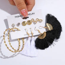 Bohemian Long Tassel Shell Drop Earrings Set For Women Girls 2019 Fashion Dangle Earring Female  Jewelry Gifts 2024 - buy cheap