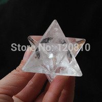 Merkaba de cristal de cuarzo Natural, 00241 transparente, curación tallada 2024 - compra barato