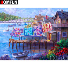 HOMFUN Full Square/Round Drill 5D DIY Diamond Painting "Oil painting landscape" Embroidery Cross Stitch 5D Home  A07951 2024 - buy cheap