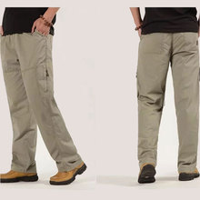 Pantalones Cargo para hombre, pantalón holgado informal, militar, con múltiples bolsillos, para exteriores, talla grande, 2018 2024 - compra barato