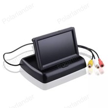 4.3 inch TFT LCD Car Monitor with 2 VA input auto switching video +  reverse parking camera 2024 - buy cheap