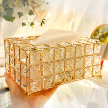 Crystal Napkin Box European Style Tissue Box Case Home Kitchen Paper Holder Case Storage Box Living Room Decoration 2024 - buy cheap