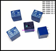 SONGLE-relé de potencia SRD-12/24/48VDC-SL-C, 5 pines, 12/24/48V, Tipo PCB, nuevo, lote de 5 unidades 2024 - compra barato