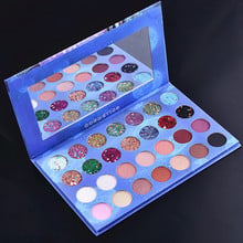 Sombra de ojos con lentejuelas y purpurina, maquillaje de belleza, 28 colores 2024 - compra barato