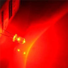 Diodo emisor de luz LED, 5MM de pelo blanco, ratón rojo dedicado (50 uds) 2024 - compra barato