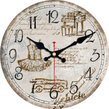 Fashion Silent Living Room Home Wall  Decor Round Wooden Wall Clock Retro High Heels Design Classic Paris Women Bag Wall Clock 2024 - buy cheap