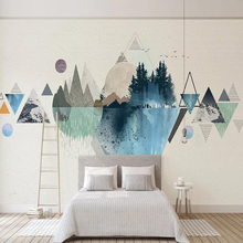 Modern Abstract Geometric Art Wallpaper 3D Hand Painted Creative Wall Painting Living Room Bedroom Self-Adhesive Waterproof 3 D 2024 - buy cheap
