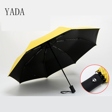 Yada-guarda-chuva feminino, automático, luz uv, alta qualidade, ensolarado e chuva, carros, para mulheres, à prova de vento, ys009 2024 - compre barato