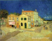 Christmas Gift The Yellow House Van Gogh by Vincent Van Gogh oil painting reproduction High quality Handmade 2024 - buy cheap