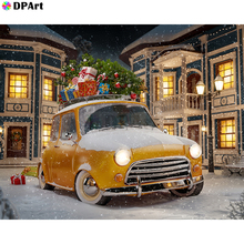 Алмазная картина полностью квадратная/круглая дрель машины с рождественскими подарками 5D Daimond картина вышивка вышитая крестом мозаика Стразы Zou069 2024 - купить недорого