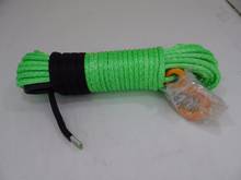 Green 10mm*30m Spectra Winch Rope,Synthetic Rope,3/8 x 100 Winch Cable,Off Road Rope 2024 - buy cheap