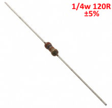 PHISCALE Carbon film resistor 120Ohm 1/4w 0.25w 5% Tolerance 1000pcs 2024 - buy cheap