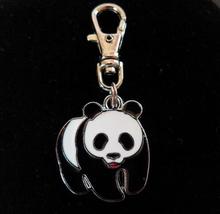 Hot 10Pcs/Lot Drop Glaze Pandas Rotating Lobster Clasp Keychain Charm Key Chain Women Jewelry Findings Gifts 2024 - buy cheap