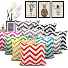 40 45 50 60 Cotton Canvas Pillowcase Geometric Wave Stripe Car Bed Throw Pillow Case Custom Cushion Cover Home Decor 2024 - buy cheap