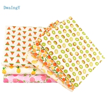 DwaIngY 6pcs/lot Fruit series Twill Cotton Fabric For Patchwork DIY Sewing Quilting Cloth Fat Quarters Material Doll 20x25cm/pcs 2024 - buy cheap